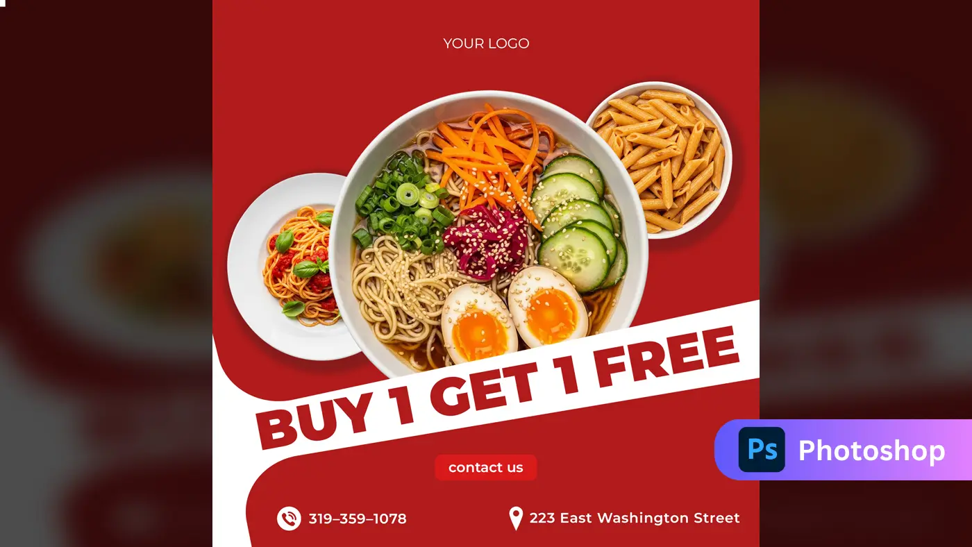 Restaurant Food Deal Social Media Template