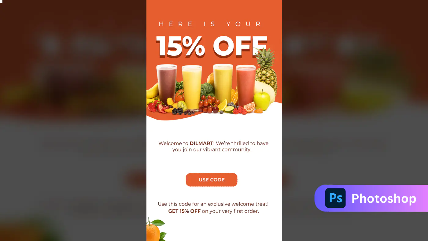 Dilmart Smoothie Discount Promo Template