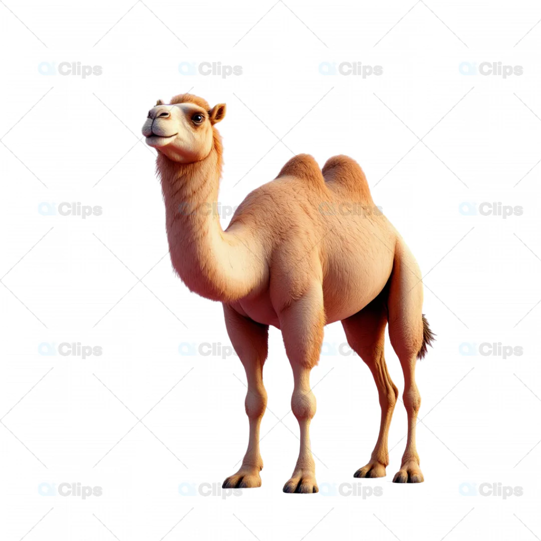 Realistic 3D Camel Illustration