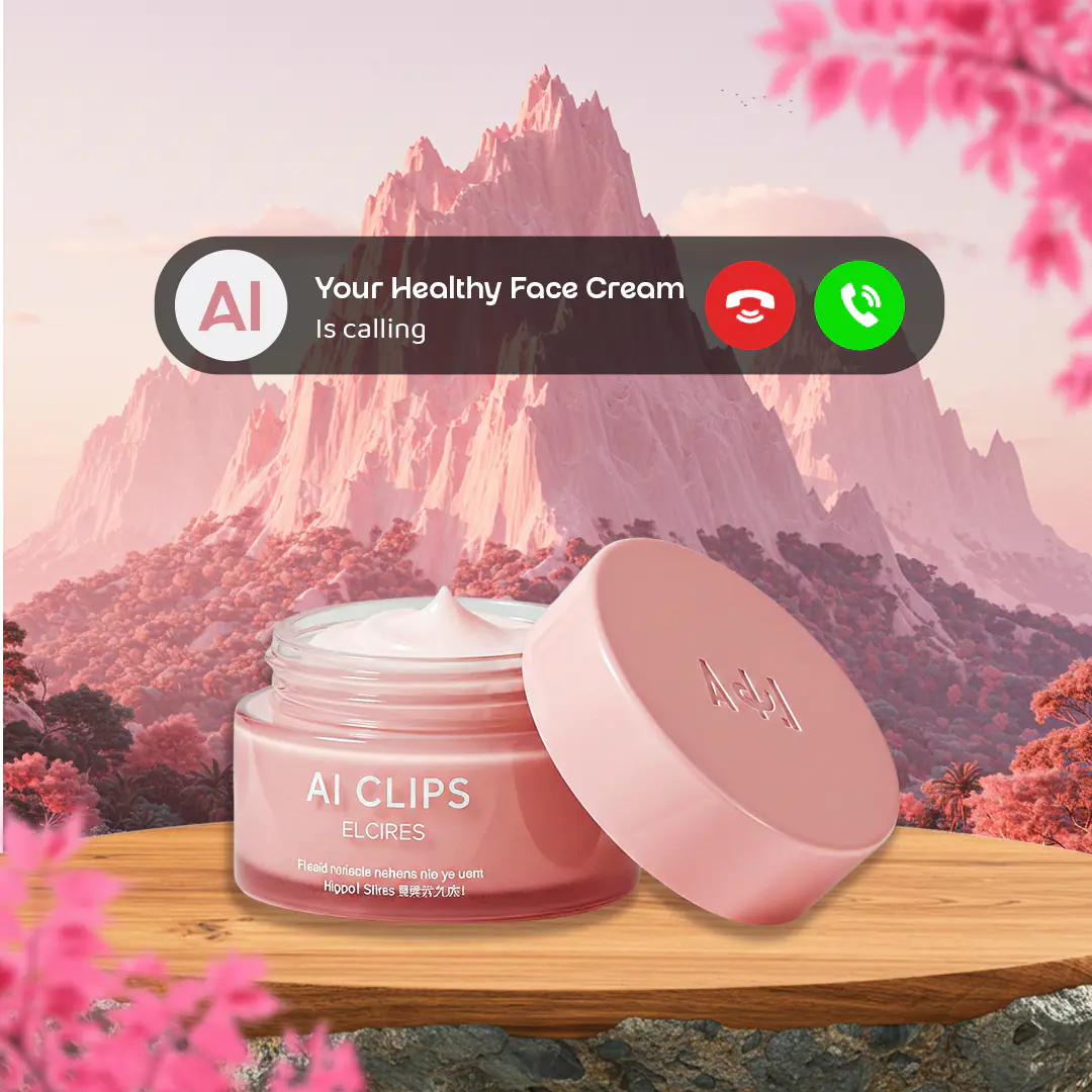 Floral Beauty Luxury Skincare Cream Jar Template