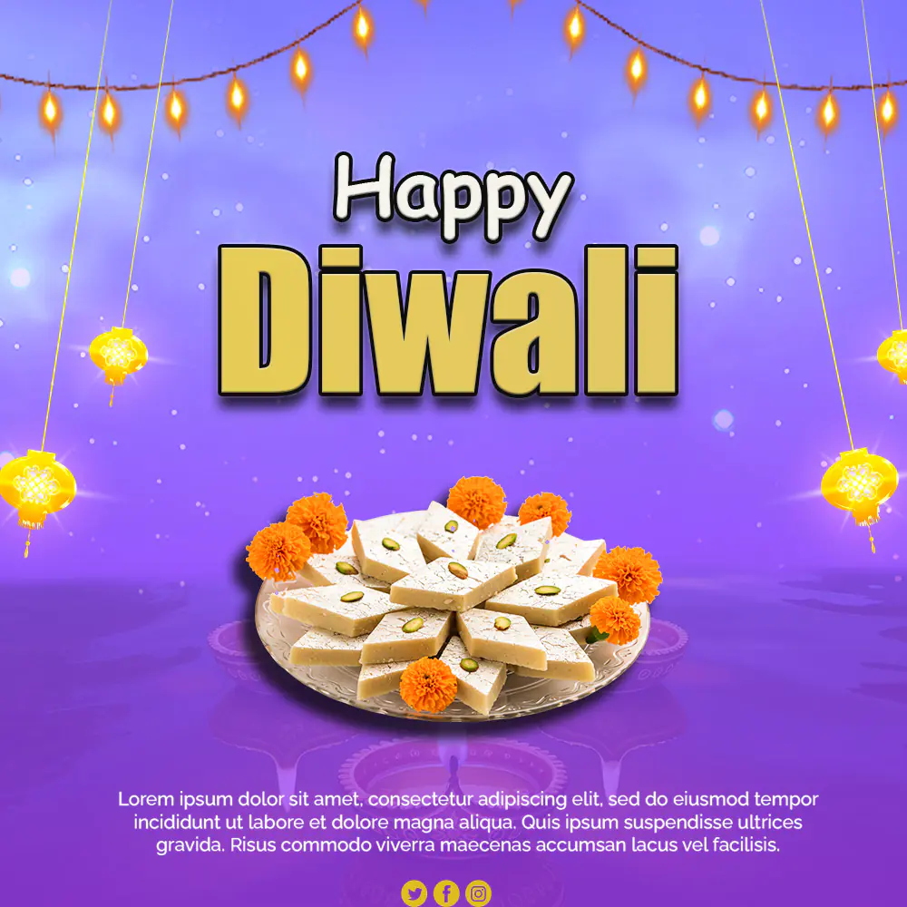 Diwali Festival Greeting Template