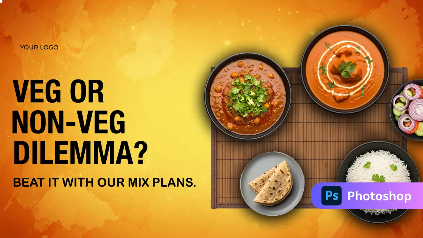 Indian Cuisine Menu Banner Template