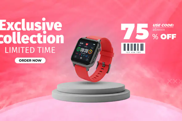 Smartwatch Sale Promotion Template