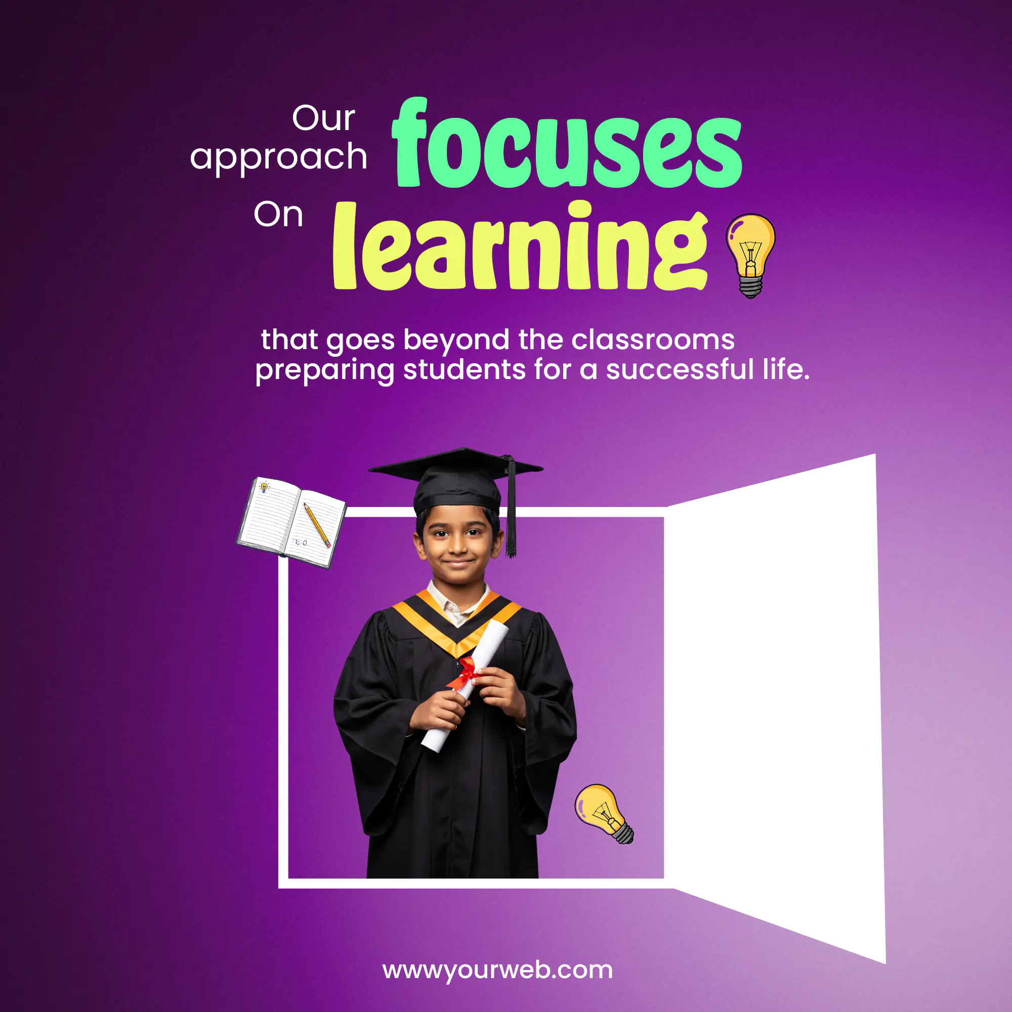 Enhanced Holistic Education Ad Template