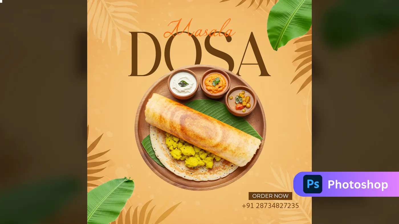 South Indian Dosa Promotion Template