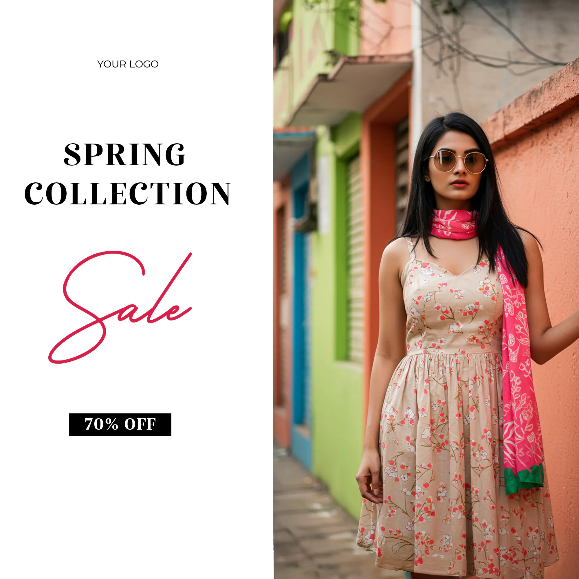 Spring Fashion Sale Social Media Template