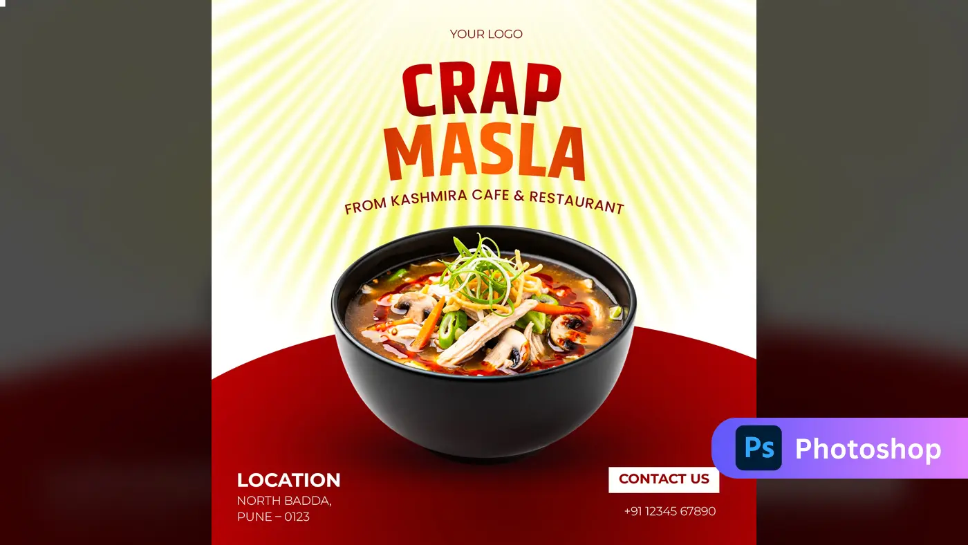 Spicy Soup Restaurant Promo Template