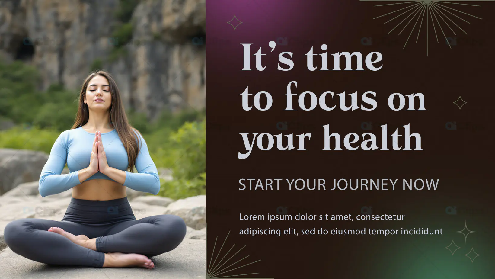 Health and Wellness Motivation Banner PSD Template