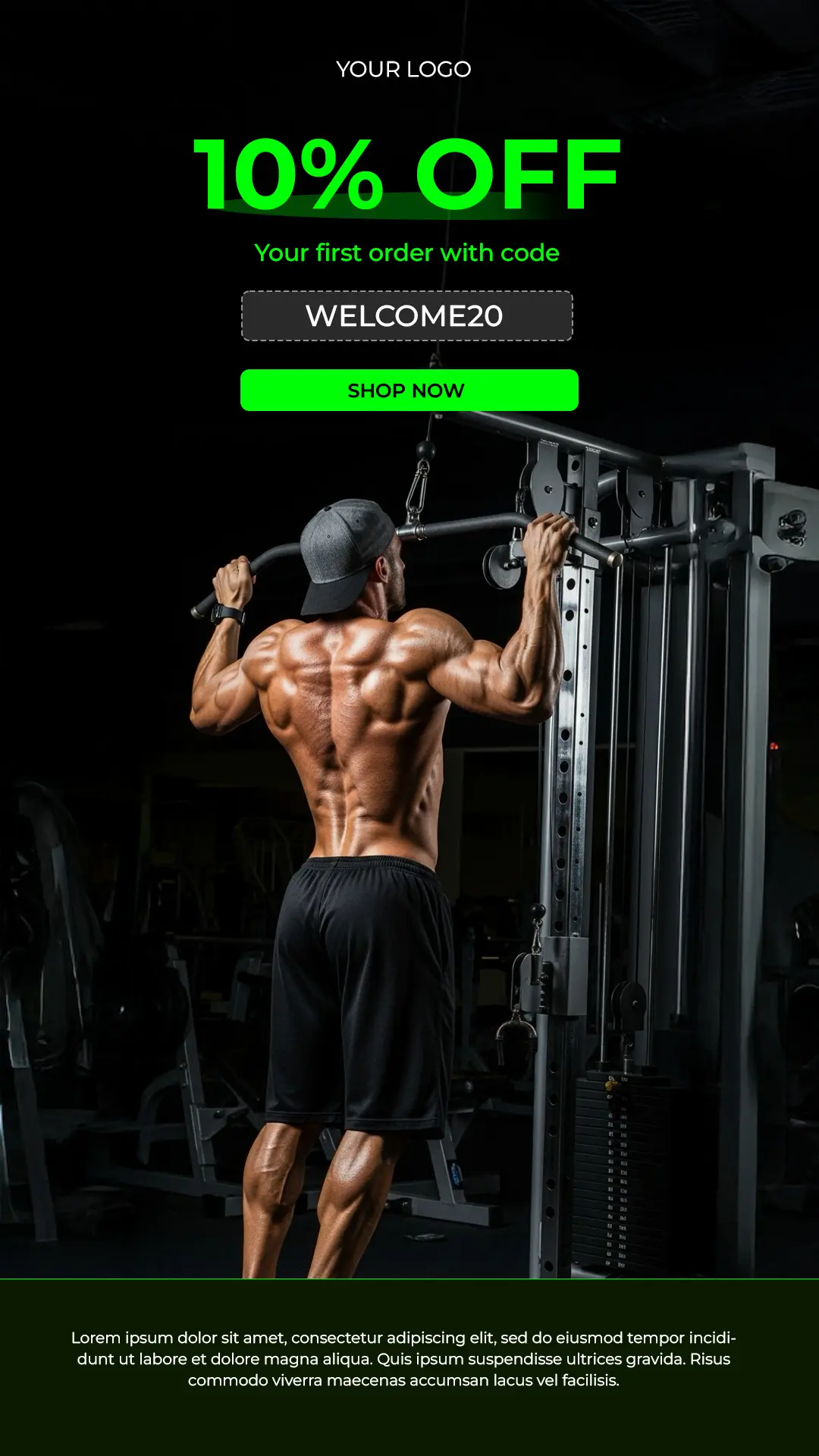Dynamic Gym & Fitness Sale Template