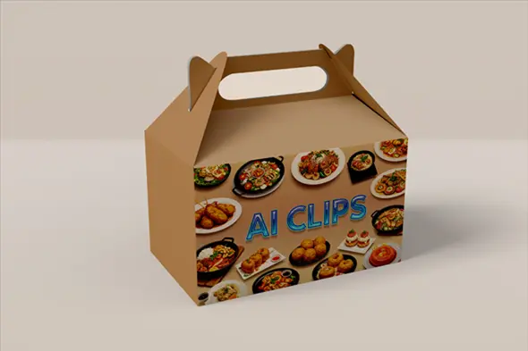 Indian Food Packaging Box Mockup