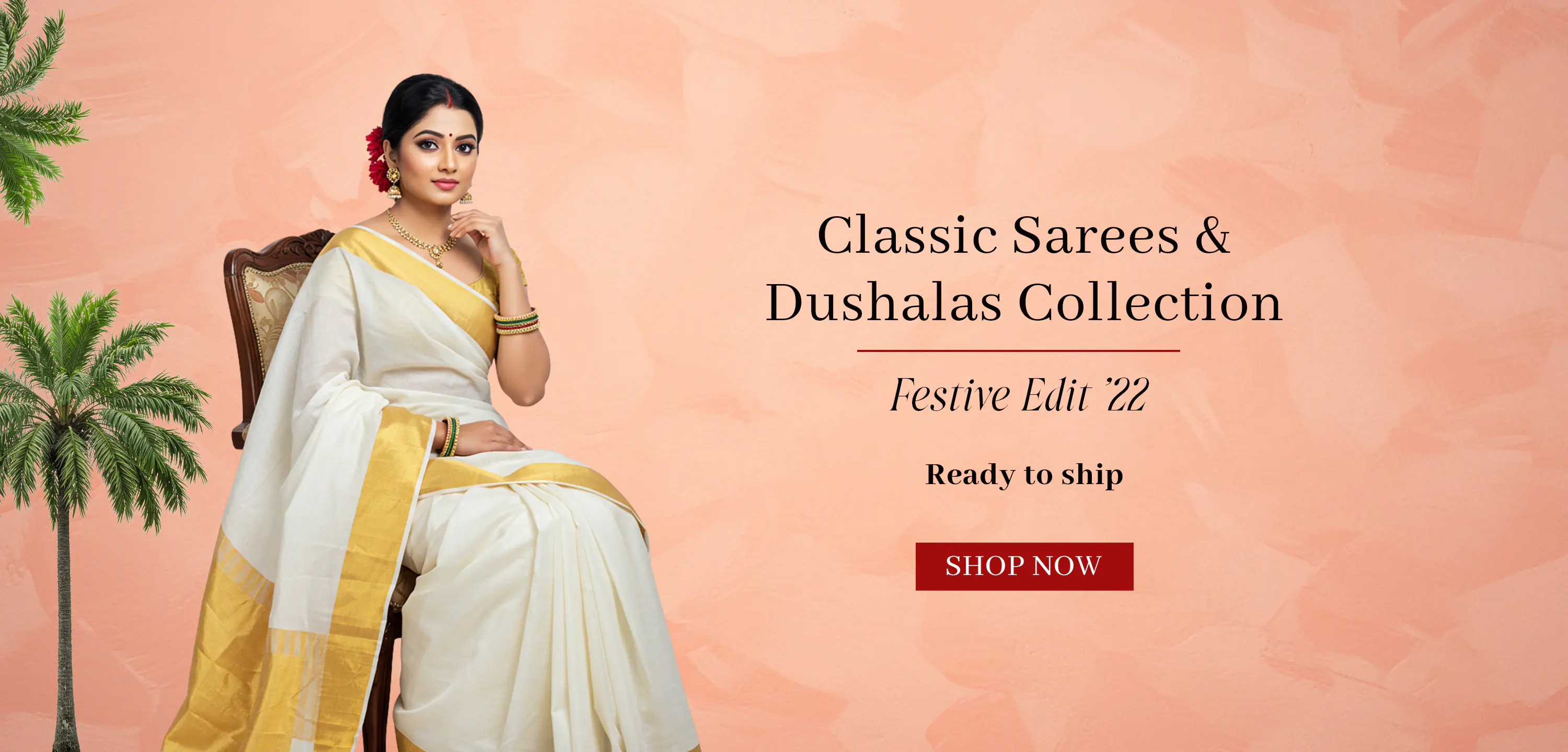 Elegant Saree Collection Banner