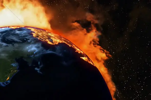Earth on Fire – Environmental Catastrophe and Global Warming Visual