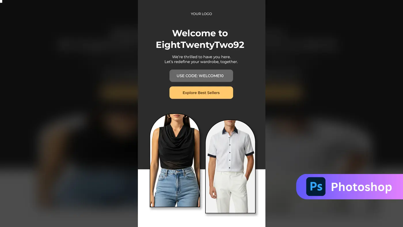 Chic Fashion Welcome Offer Template