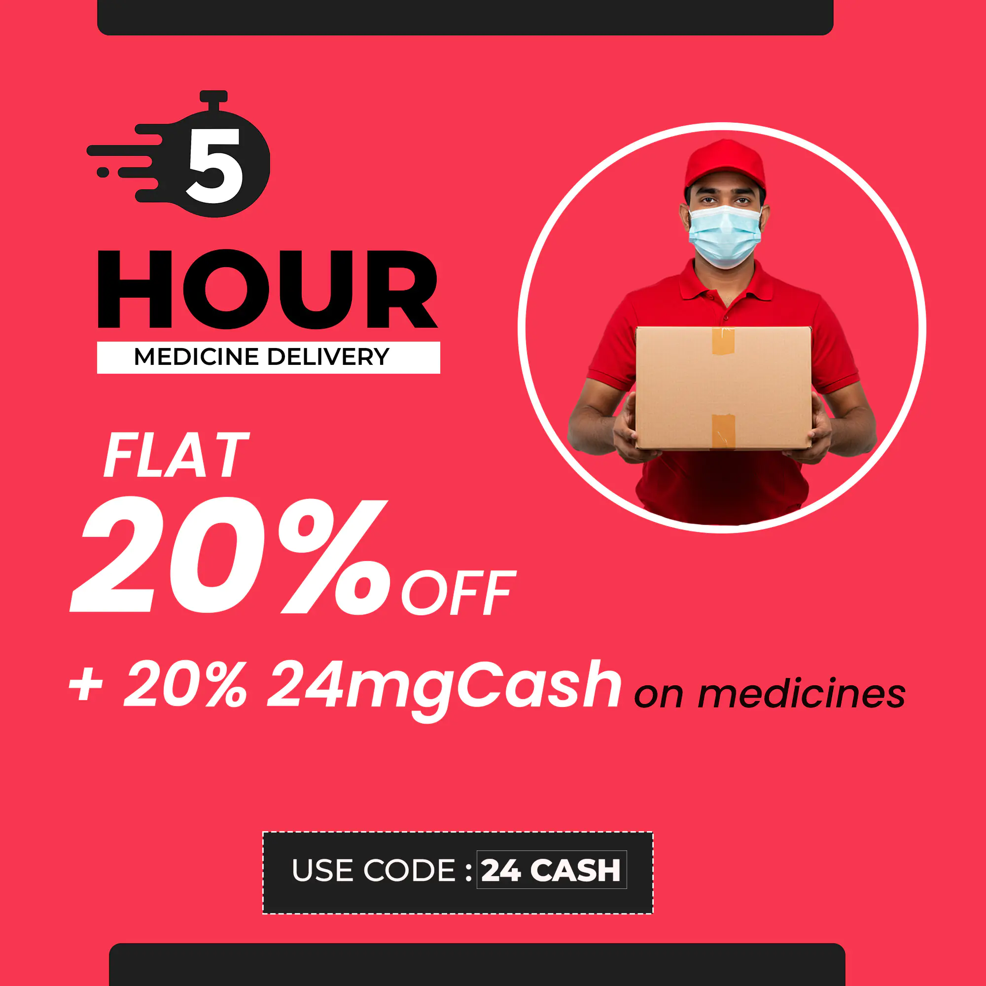 Rapid Medicine Delivery Promotion Template