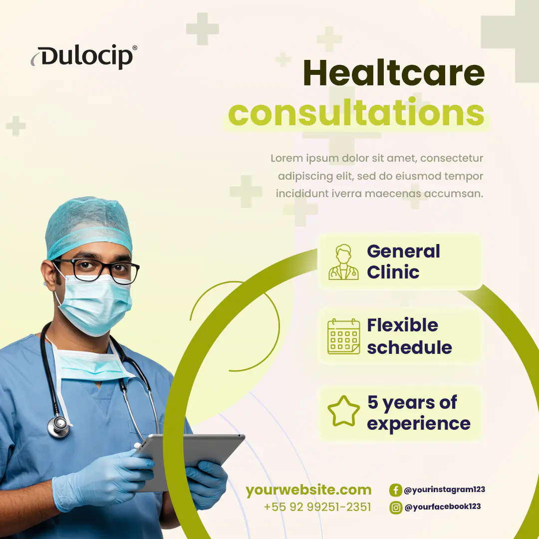 Healthcare Consultation Service Ad Template
