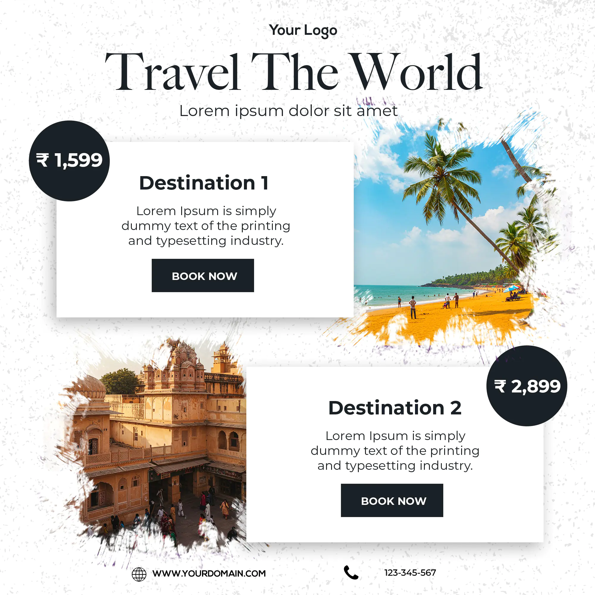 Elegant Travel Agency Promotion Template