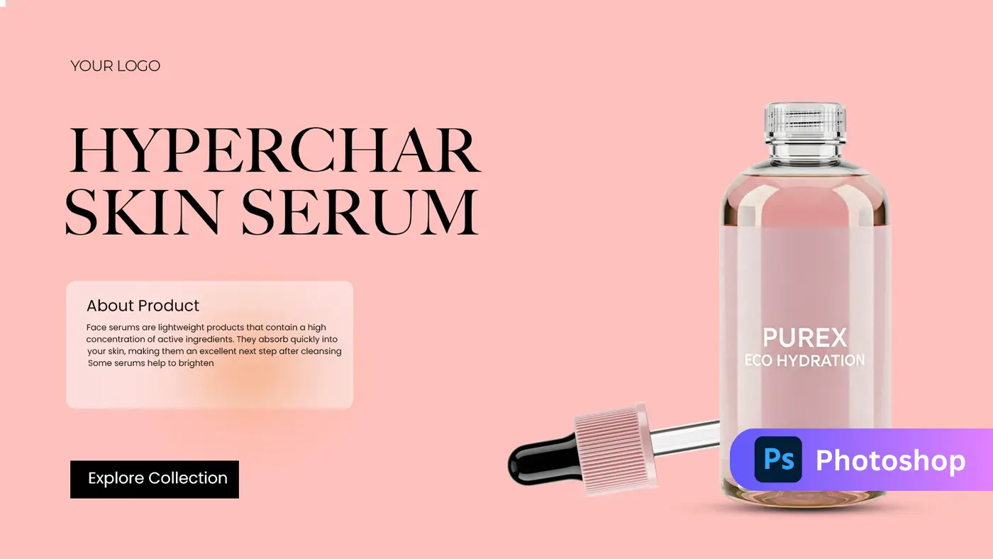 Luxe Cosmetic & Serum Ad Template