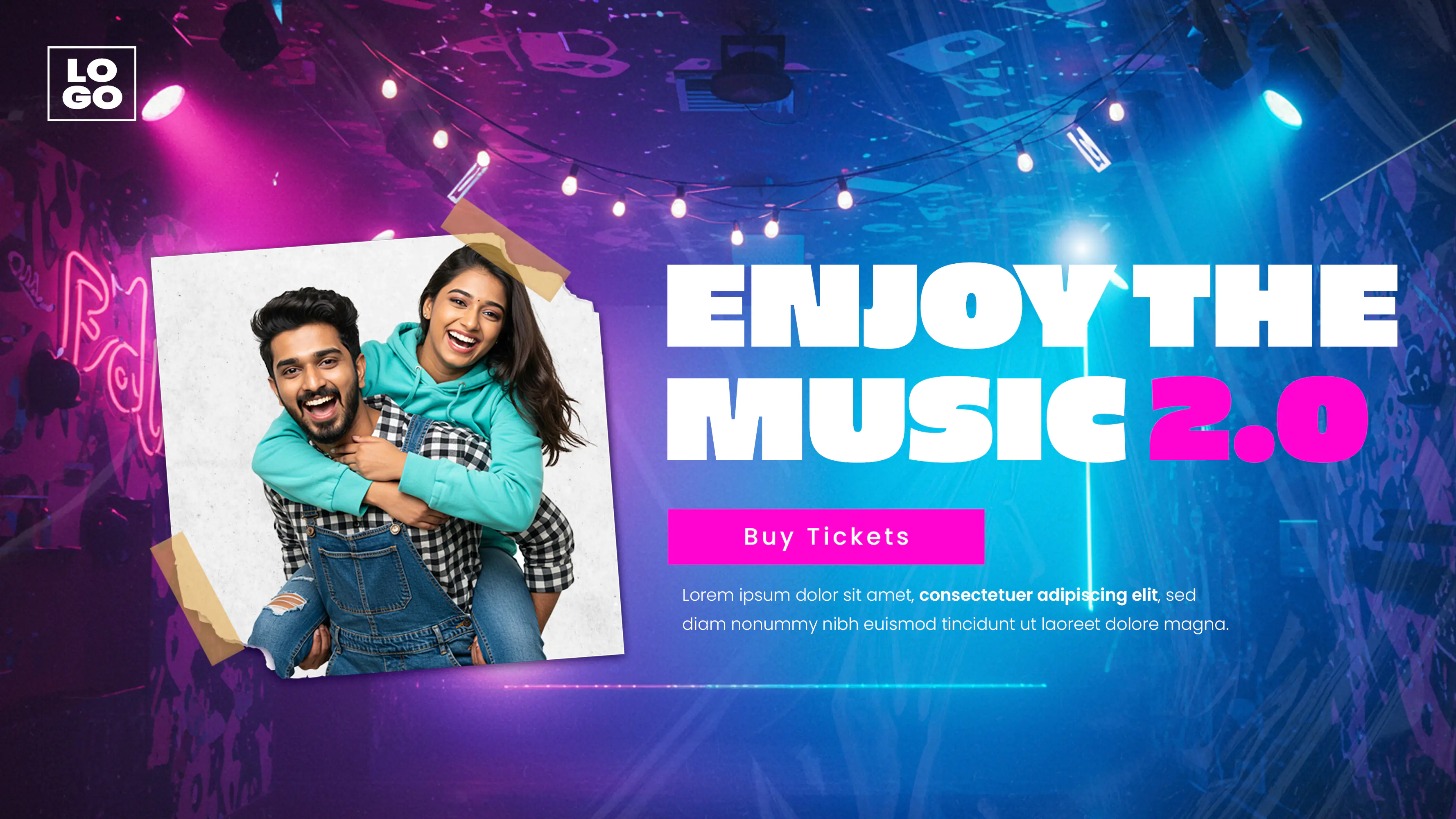 Vibrant Music Festival Promo Template