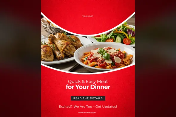 Restaurant & Food Delivery Ad Template