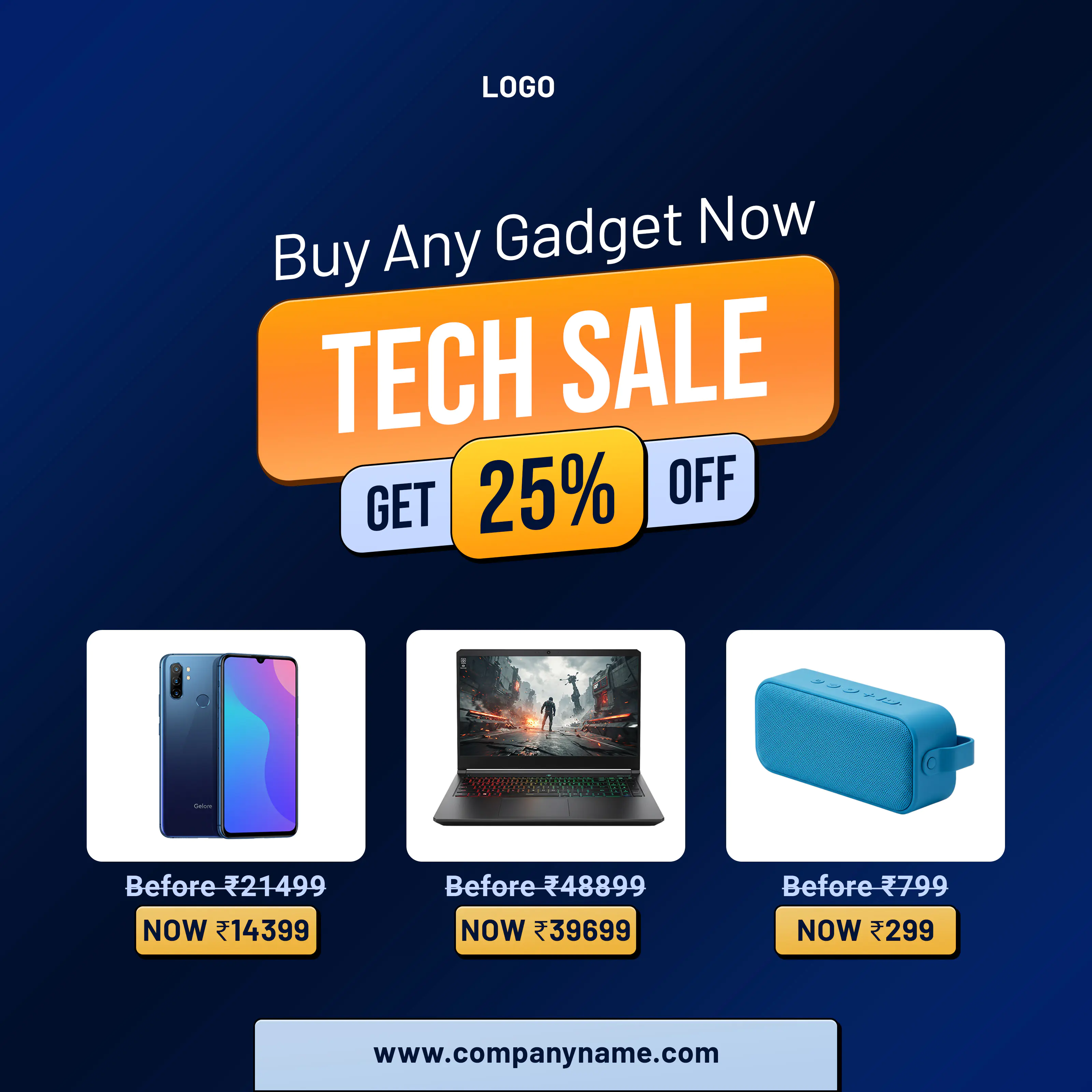 Tech Gadget Sale Promotion Template
