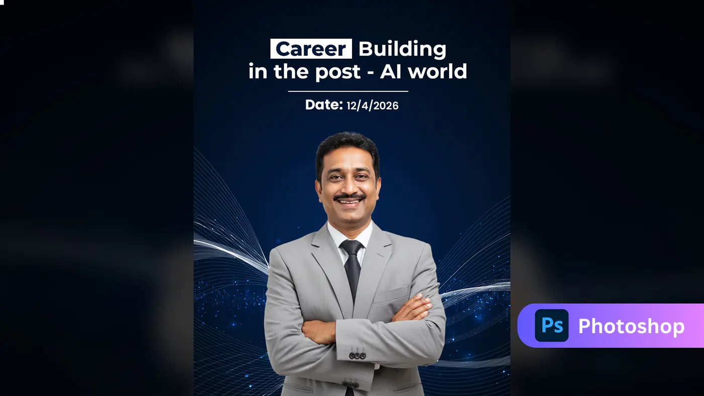 Career Building in the Post-AI World PSD Templat