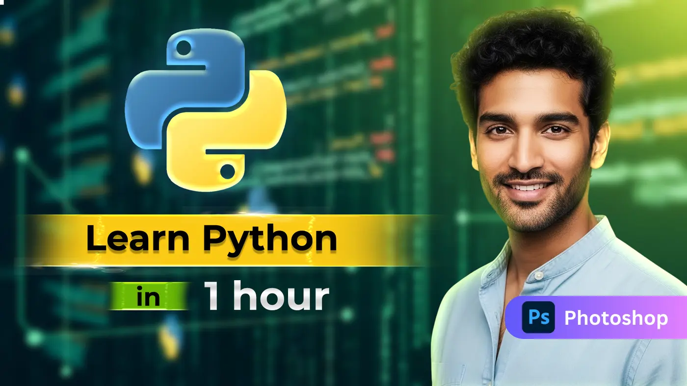 Python Tutorial Thumbnail Template