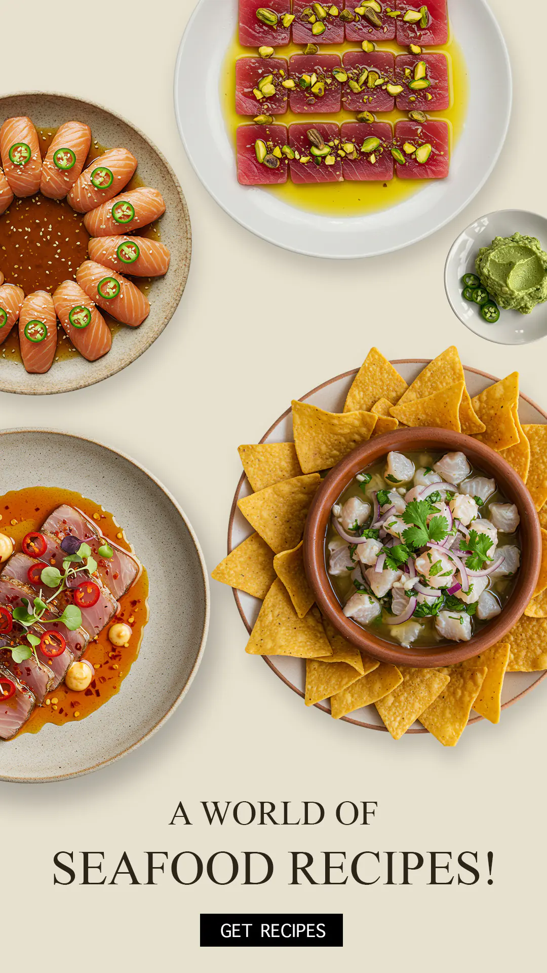 Seafood Recipe Collection Social Media Template