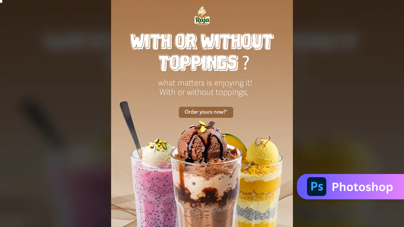 Ice Cream Sundae Variety Ad