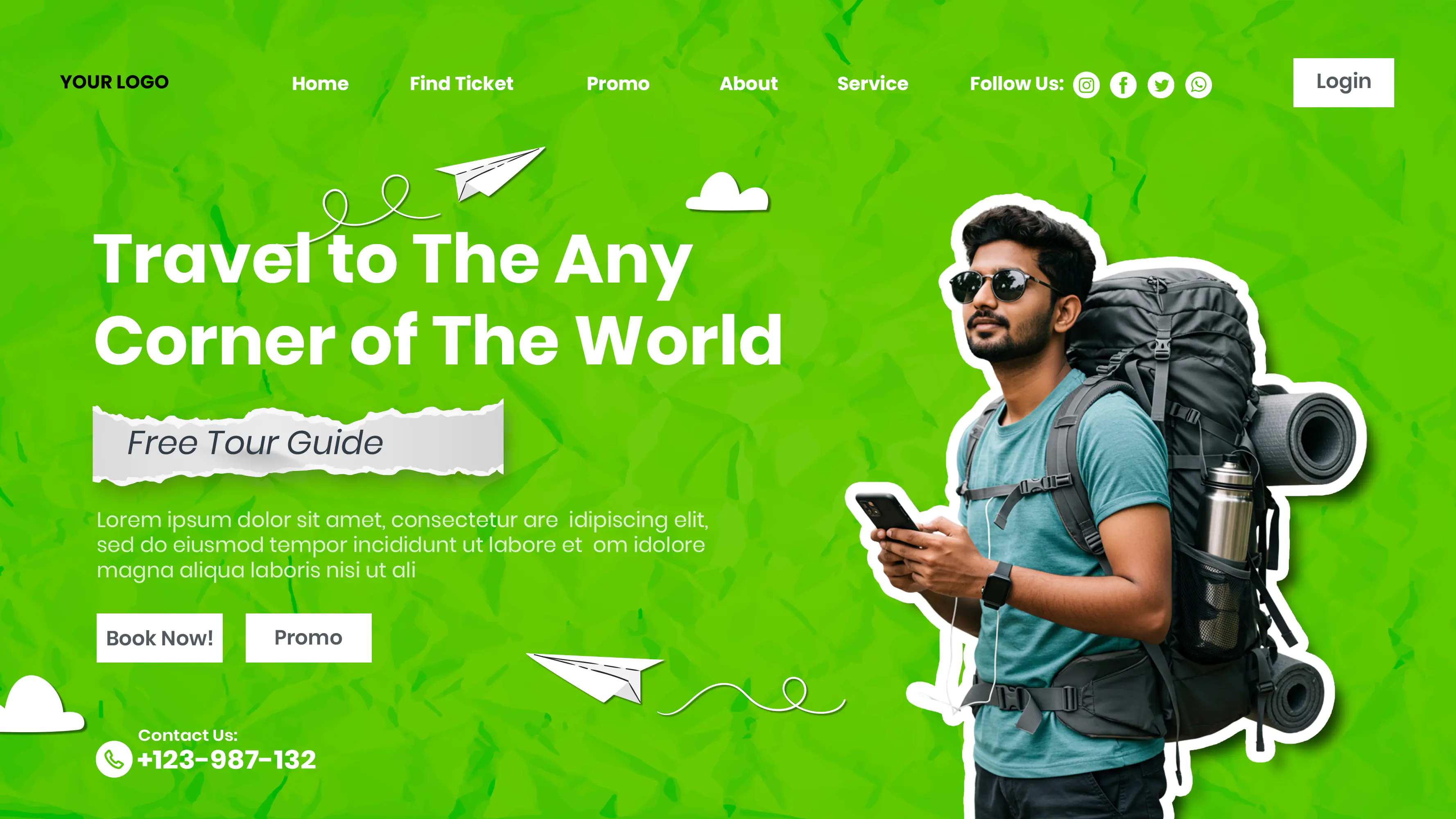 Global Adventure Travel Landing Page