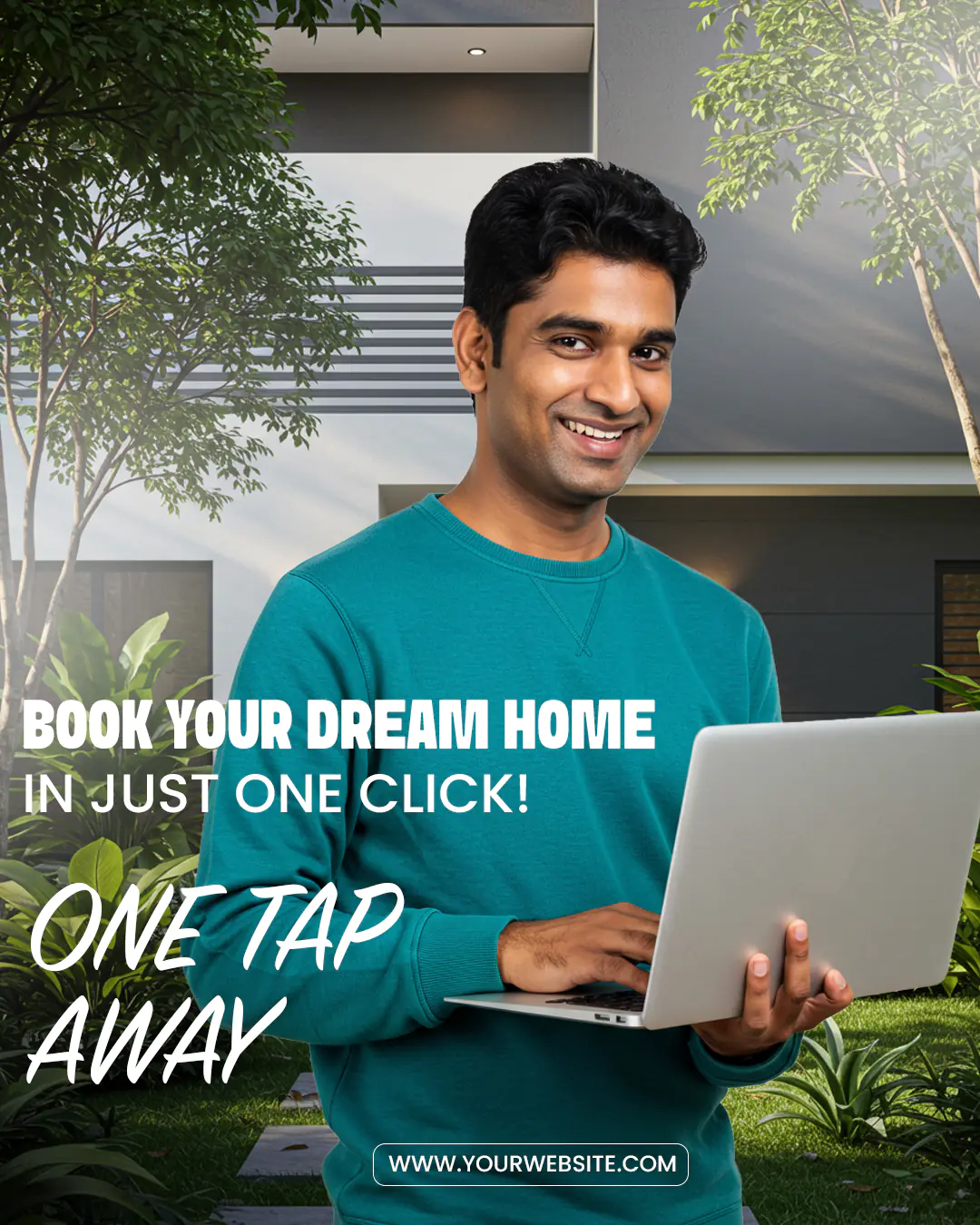Dream Home Booking Banner PSD Template