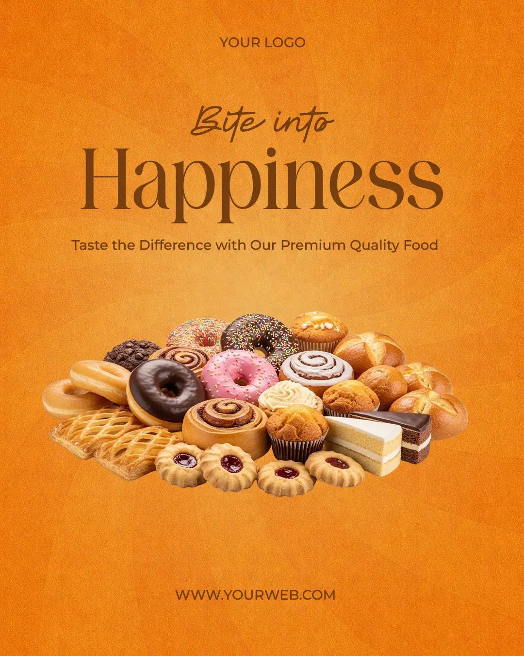 Artisan Bakery & Patisserie Ad Template