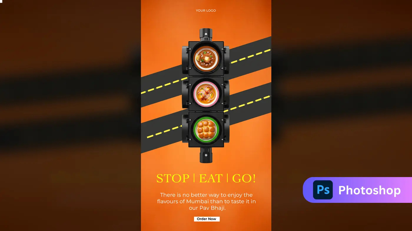 Mumbai Street Food Social Media Ad Template