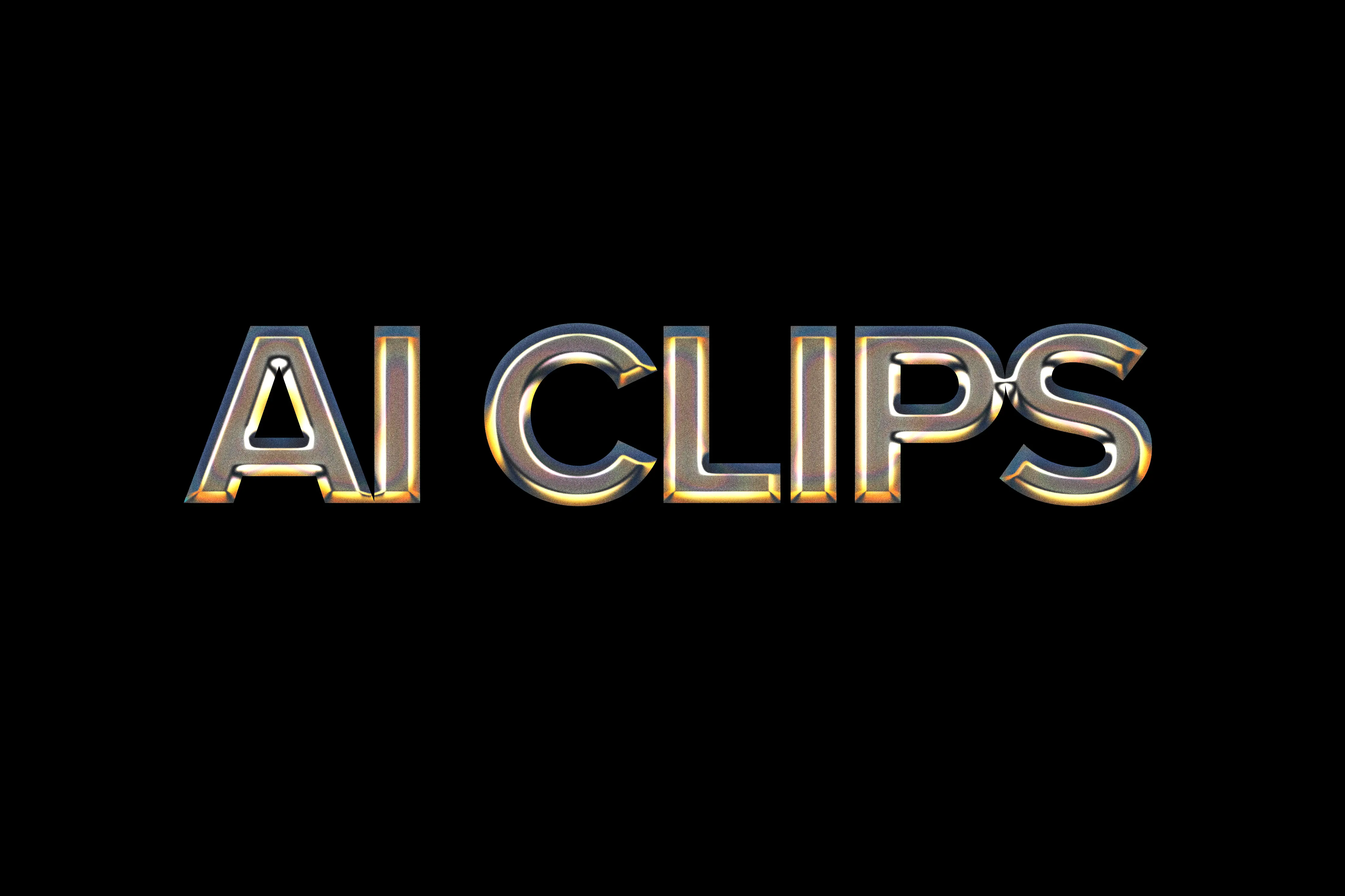 Chrome 3D Text Effect