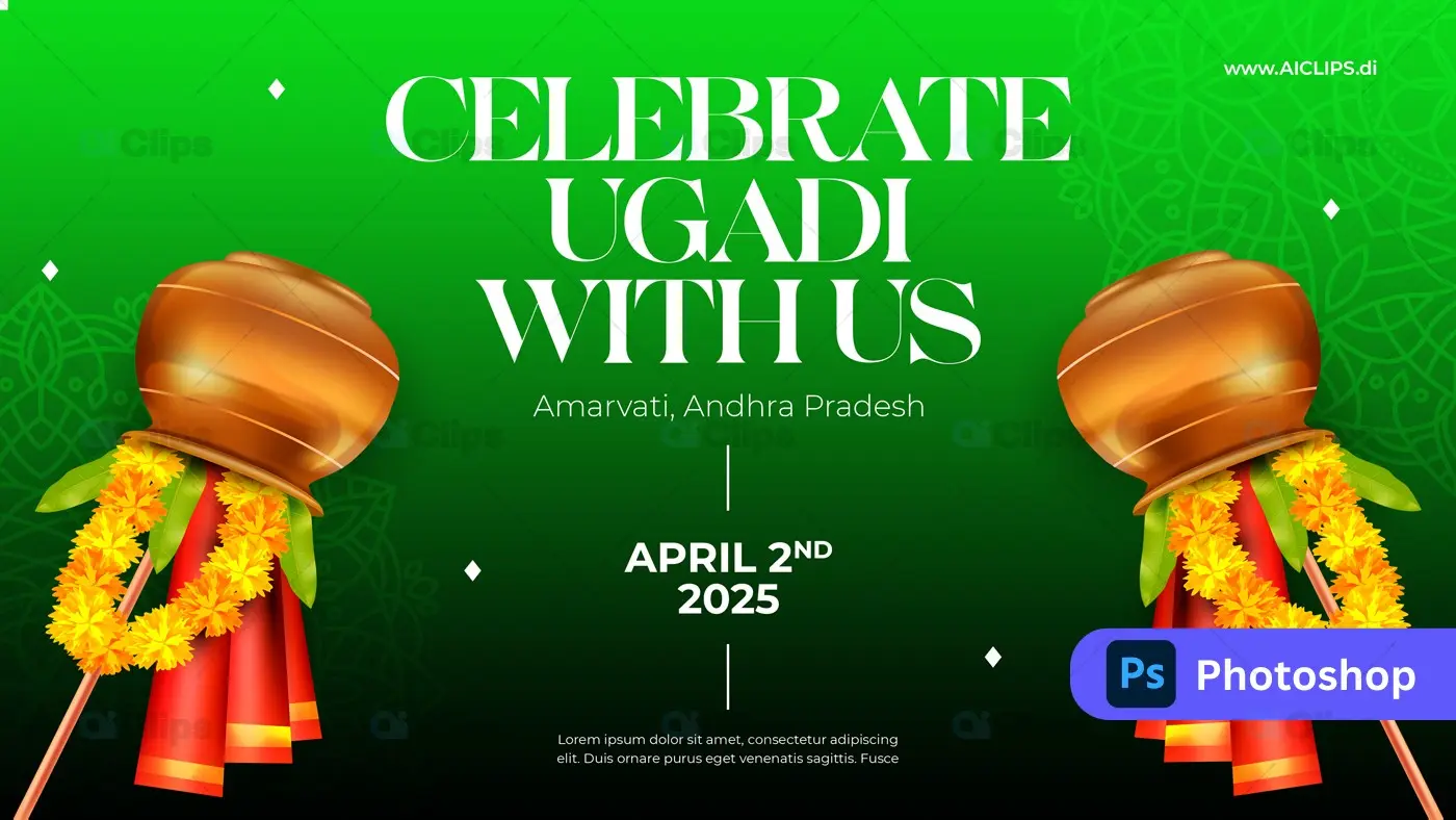 Ugadi Festival Celebration PSD Template