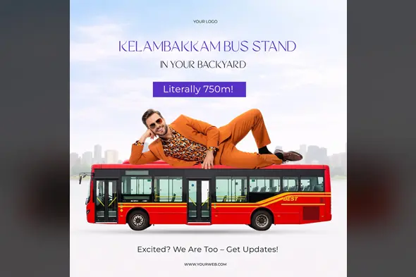 Real Estate Transit-Oriented Ad Template