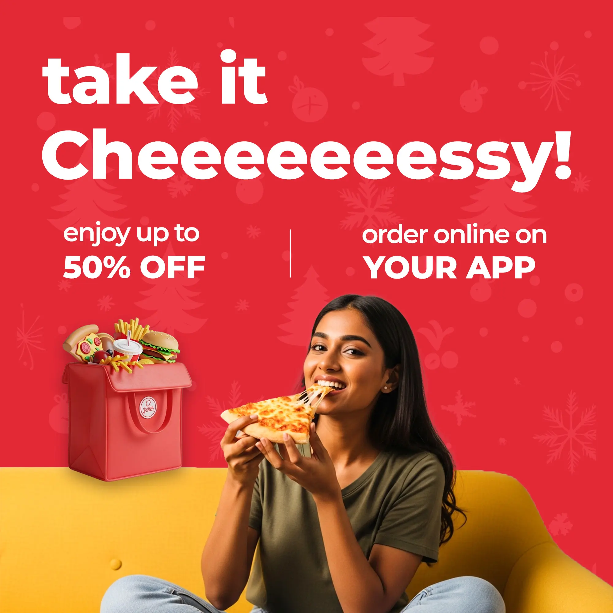 Holiday Food Delivery Promo Template