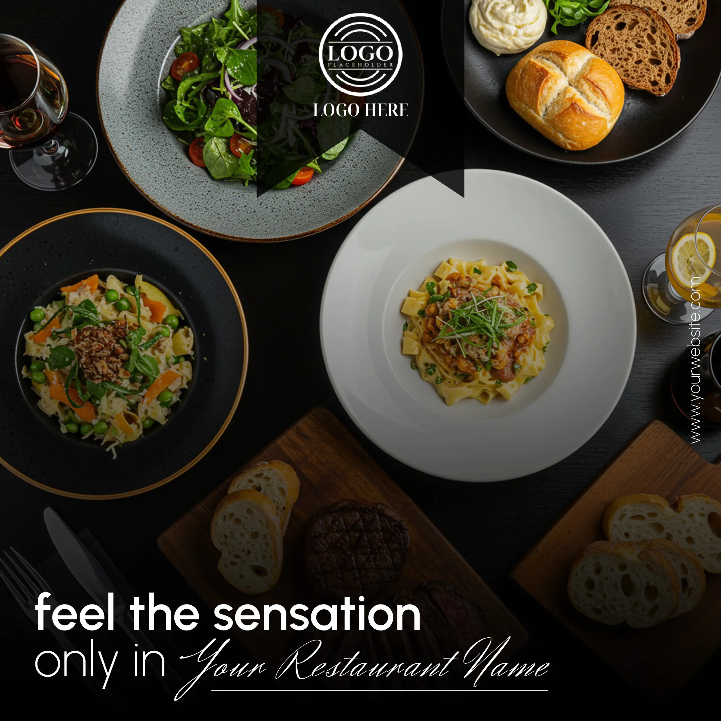 Gourmet Restaurant Social Media Template