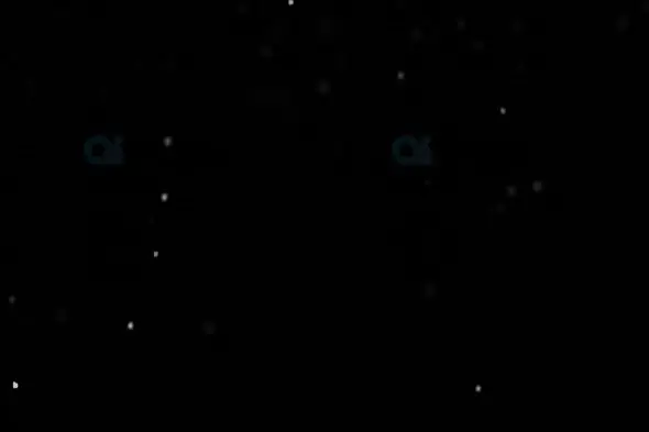 Light Snowfall on Black Background – Sparse Winter Particle Motion