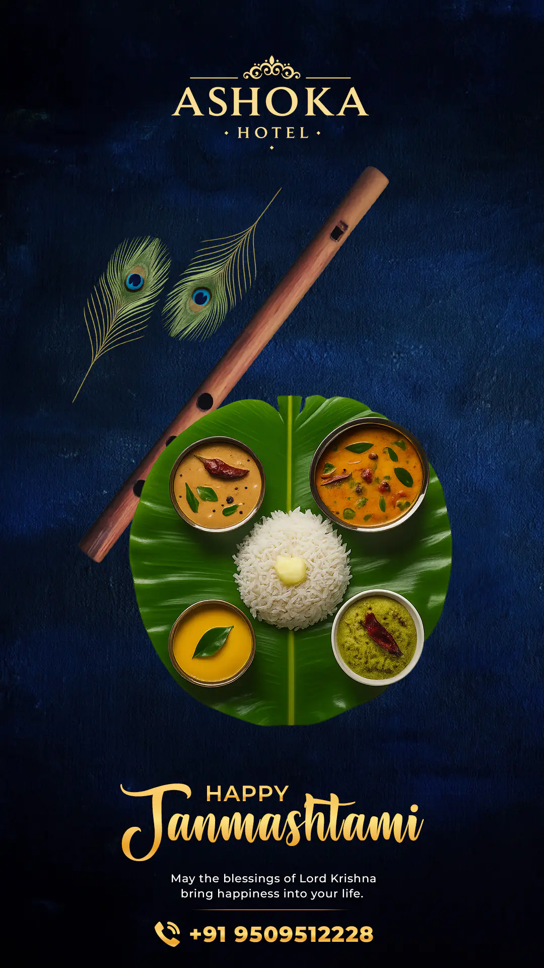 Luxury Hotel Janmashtami Feast Promotion