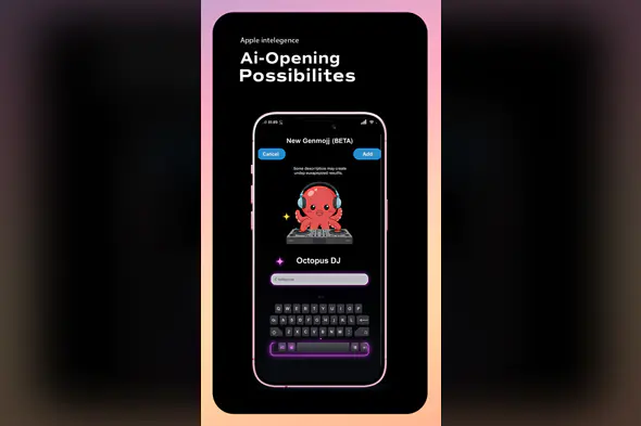 Futuristic AI Mobile Interface Template