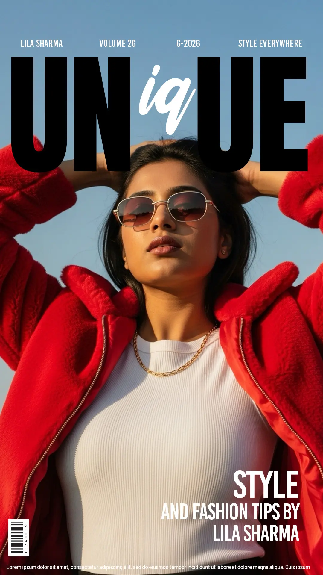 Fashion Magazine Cover Template