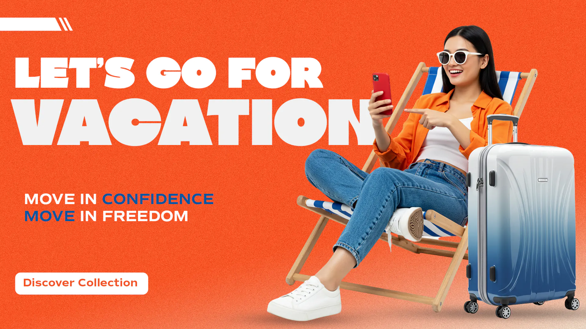 acation Luggage Travel Promotion Template