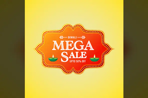 Diwali Mega Sale Banner Template