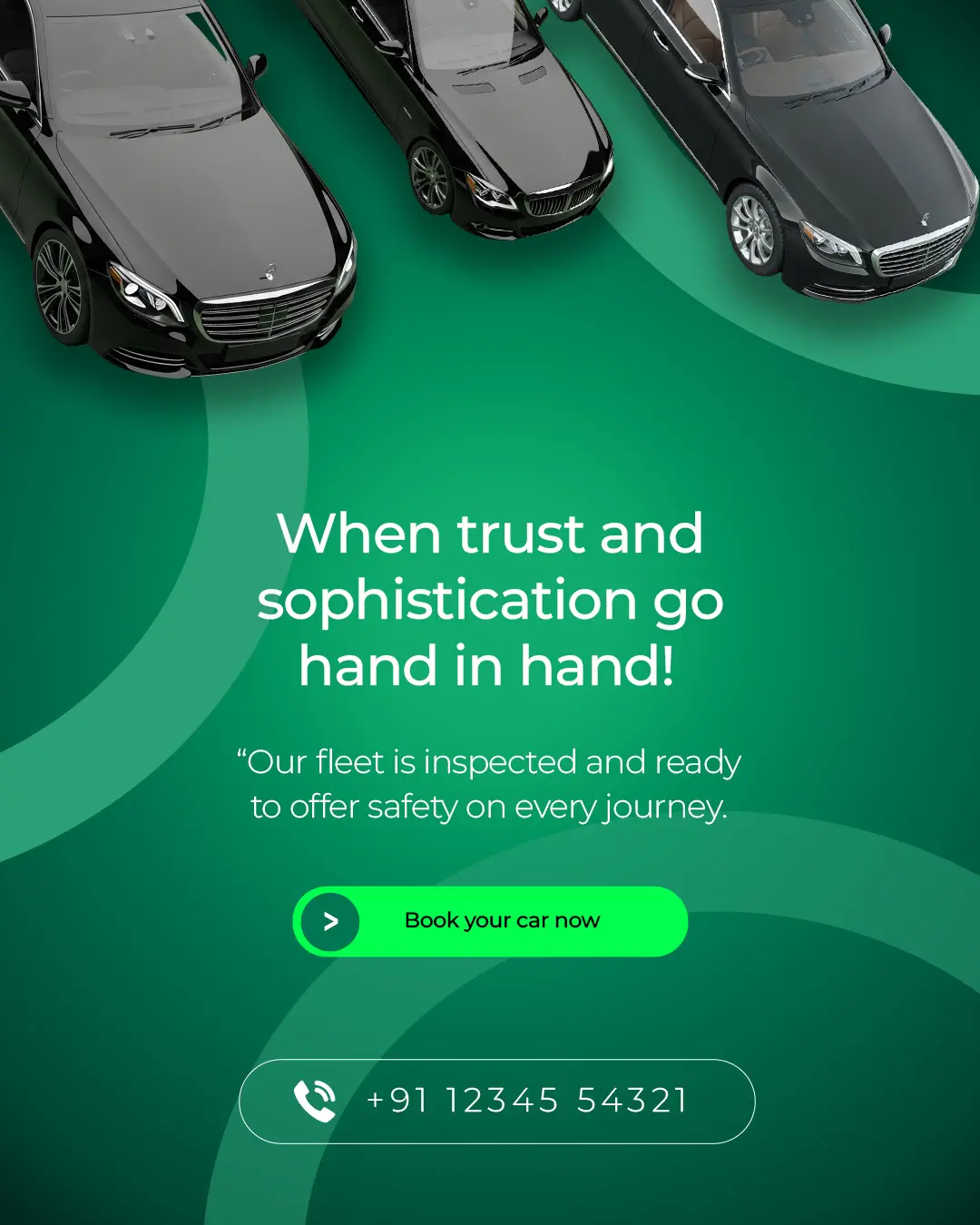 Premium Car Rental Service Social Media Template
