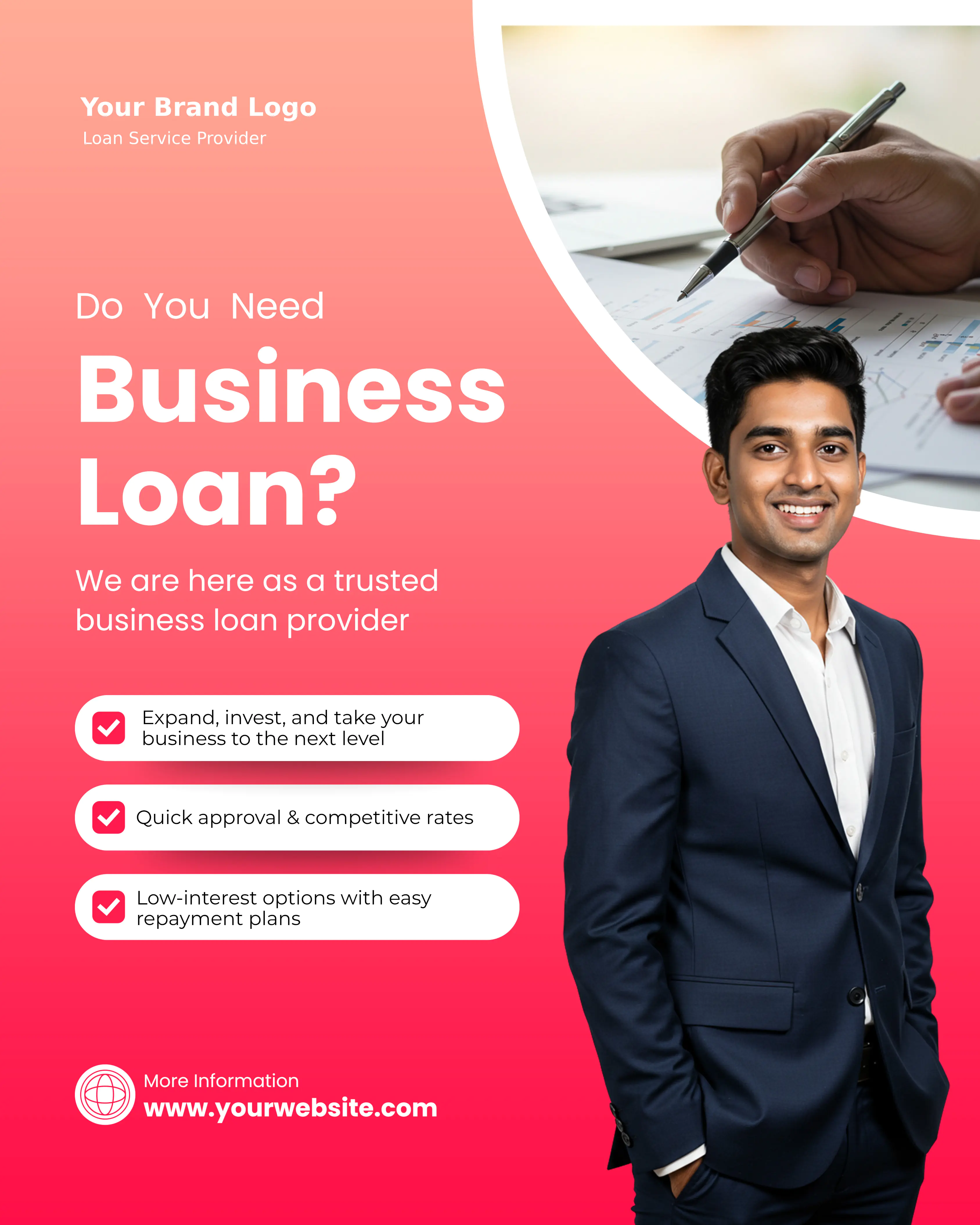 Business Loan Provider Promotional Template