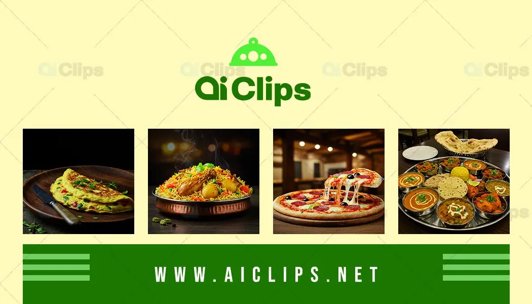 Modern Food Service Business Card Photoshop PSD Template | AIClips