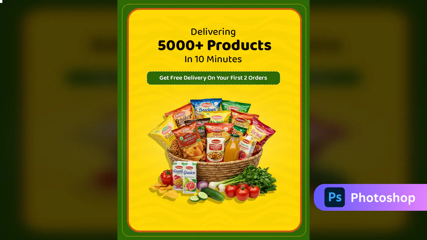 Delivering 5000+ Products in 10 Minutes Grocery Delivery Template