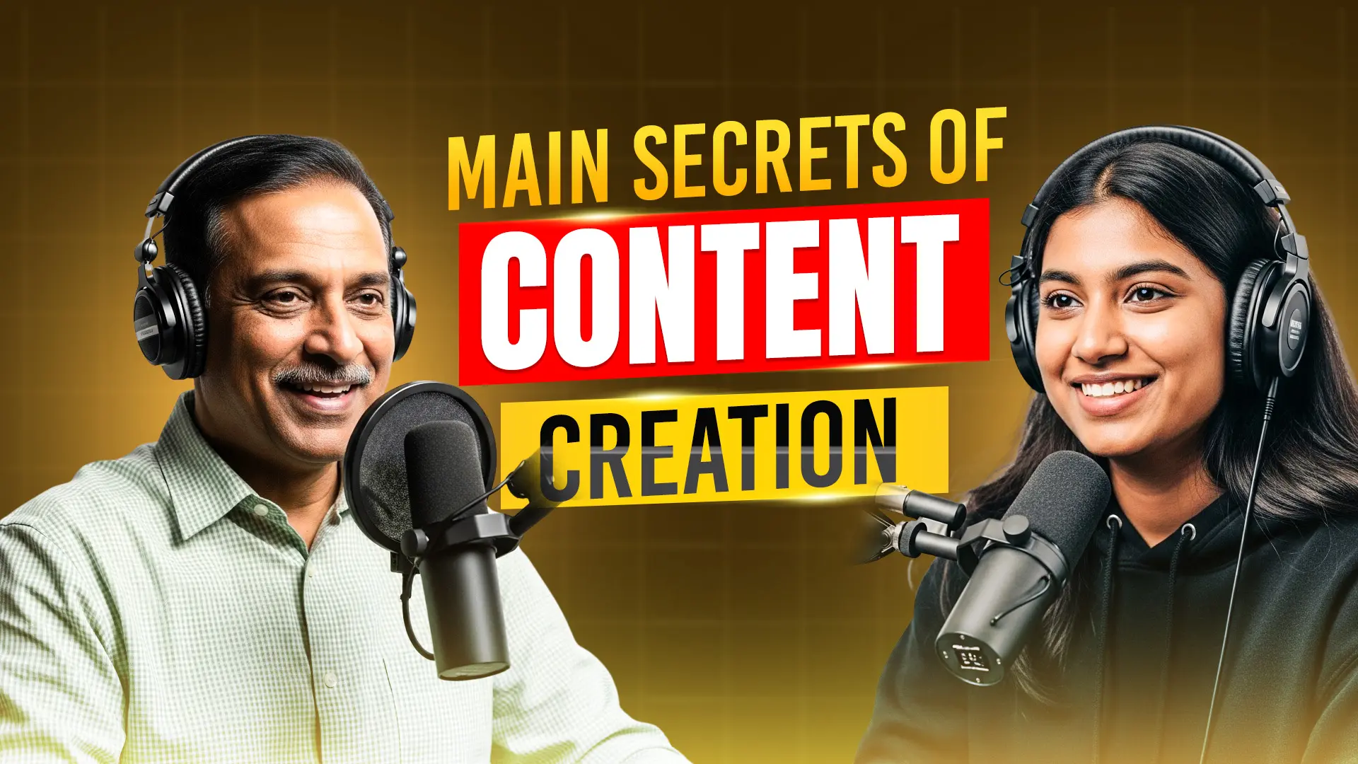 Podcast Content Creation Thumbnail Template