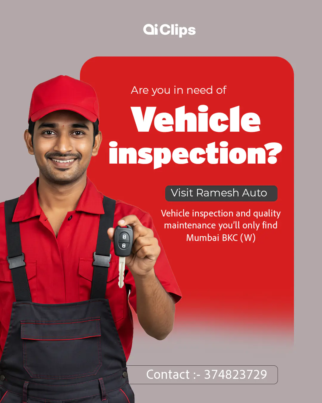 Vehicle Inspection Service PSD Template