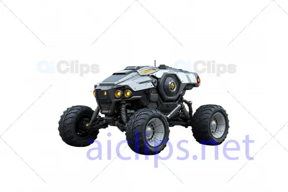 Compact Futuristic Off-Road Buggy 3D Model